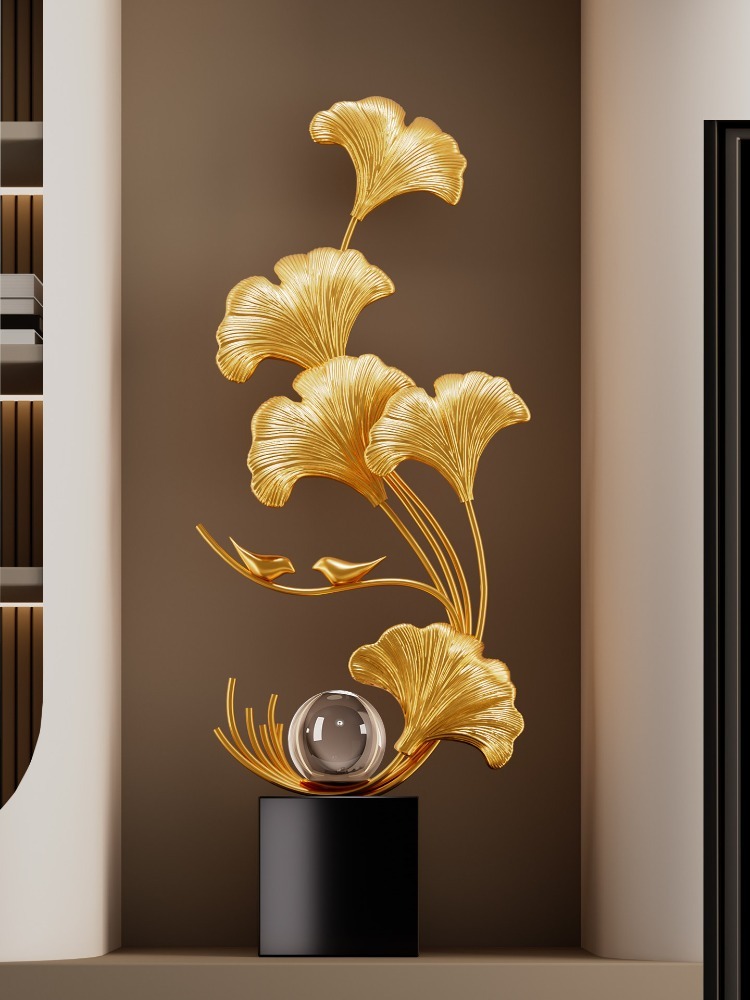 Resin Art Gift For Birthday - Woondecoratie Ginkgo Blad Kunst Sculptuur Ornament