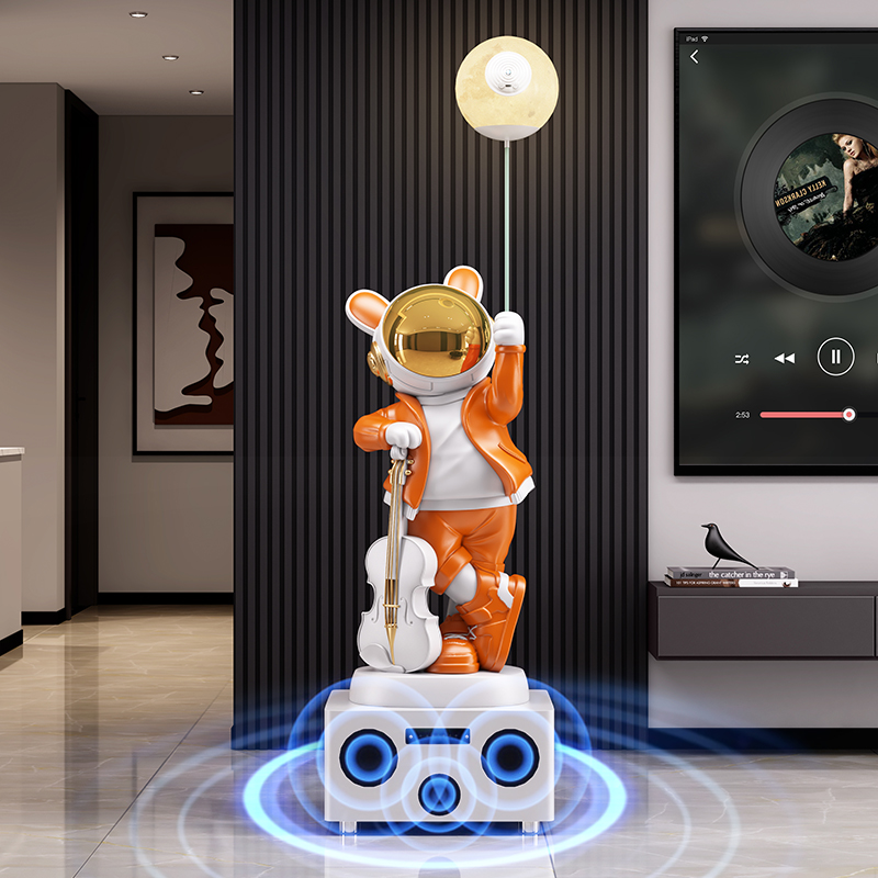 Resin Art Gift For Birthday - Home Decor 136CM Konijn Astronaut Standbeeld