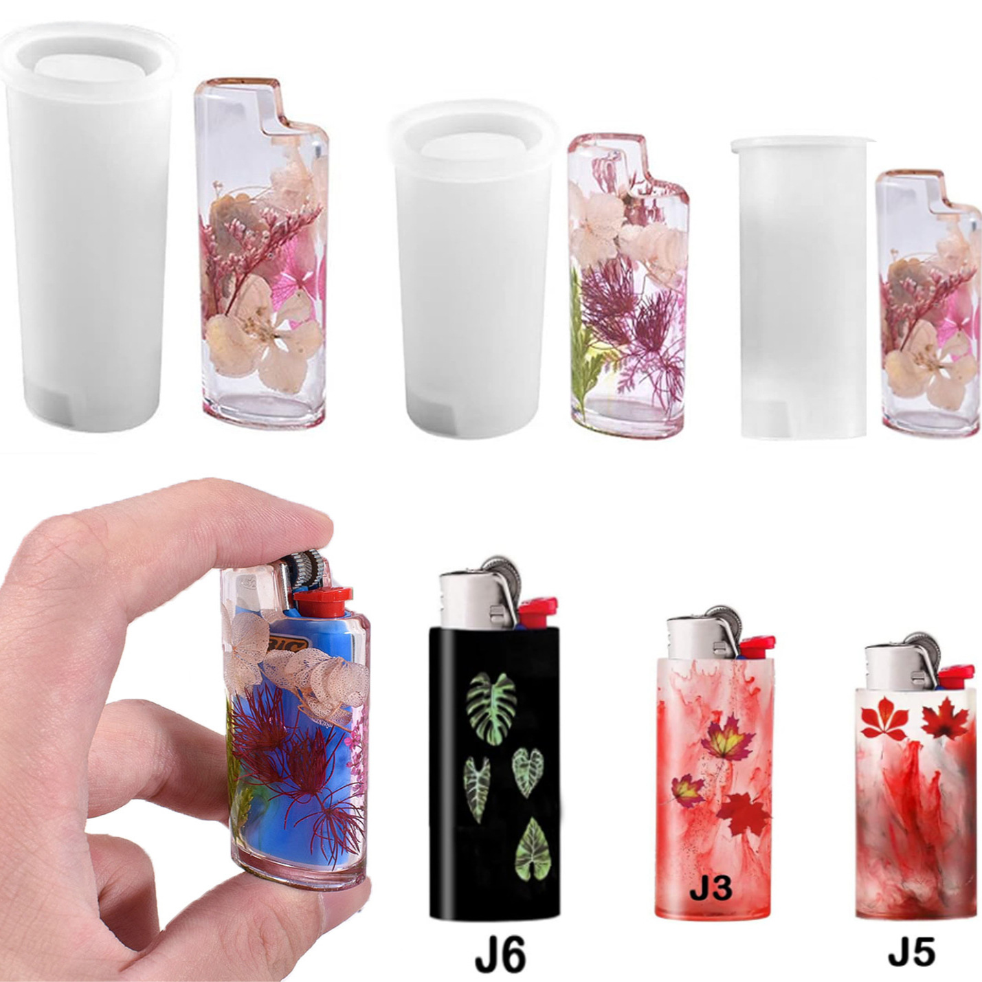 Resin Art Mould - DIY Aansteker Case Cover Siliconen Hars