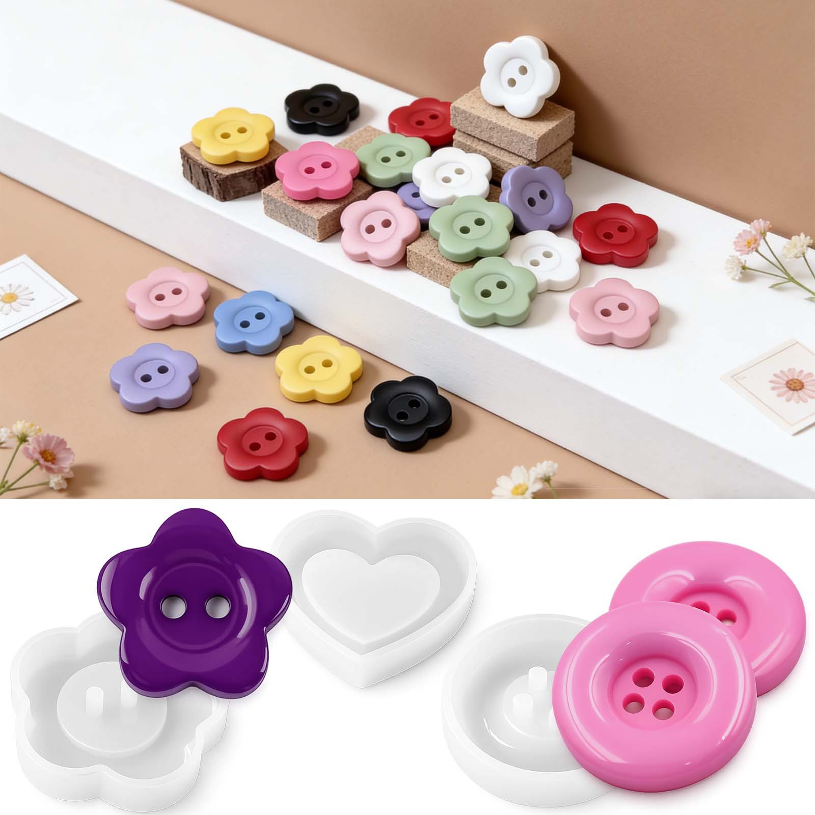 Resin Art Heart - DIY hars siliconen mal rond hart