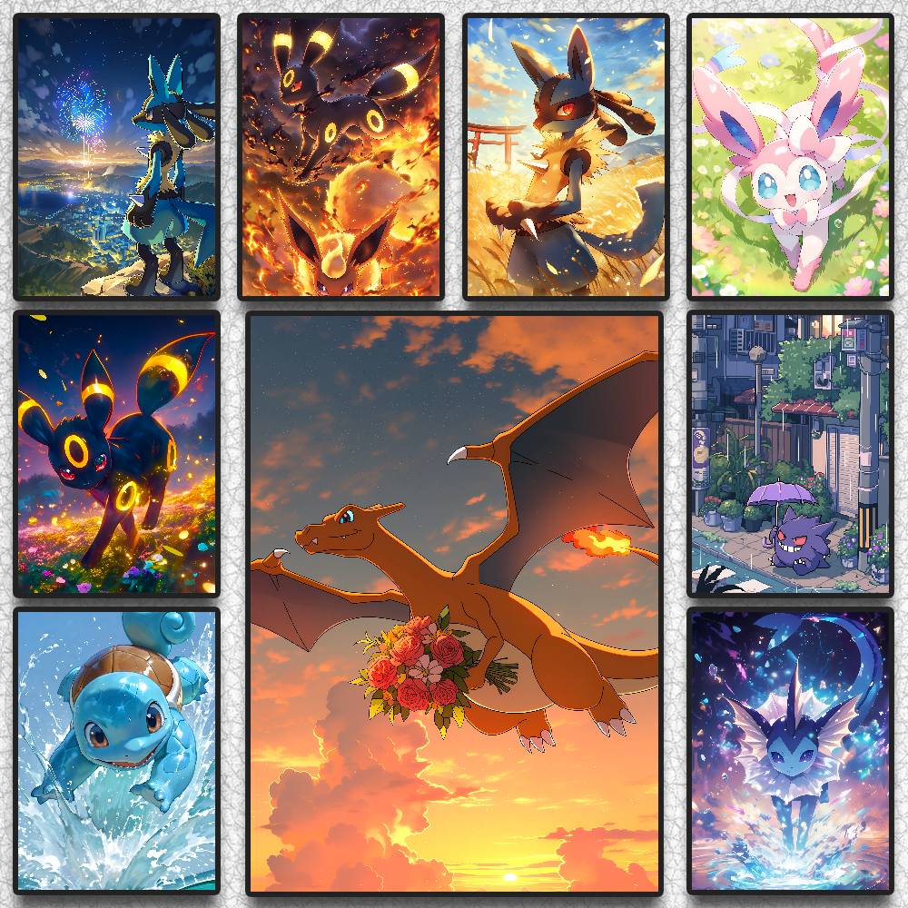 Resin Art Anime - Pokemon Psyduck Anime Poster HD Diamond