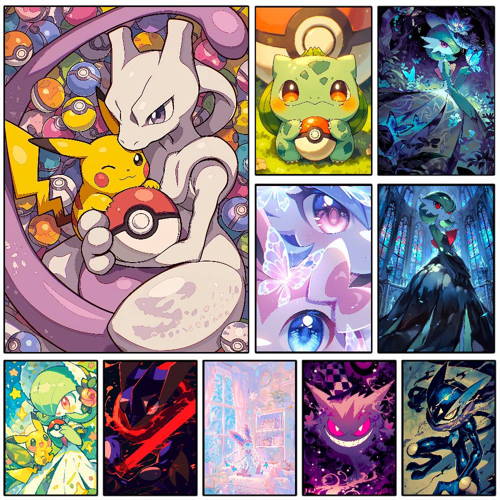 Resin Art Anime - Pokemon Master Trainer Anime Poster HD