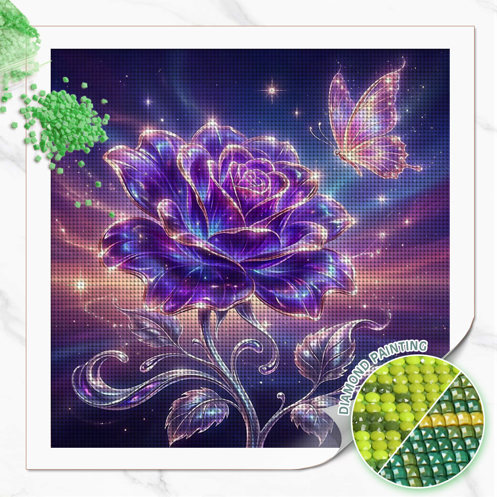 Resin Art Of Rose - Huacan volledige vierkante ronde diamant schilderij