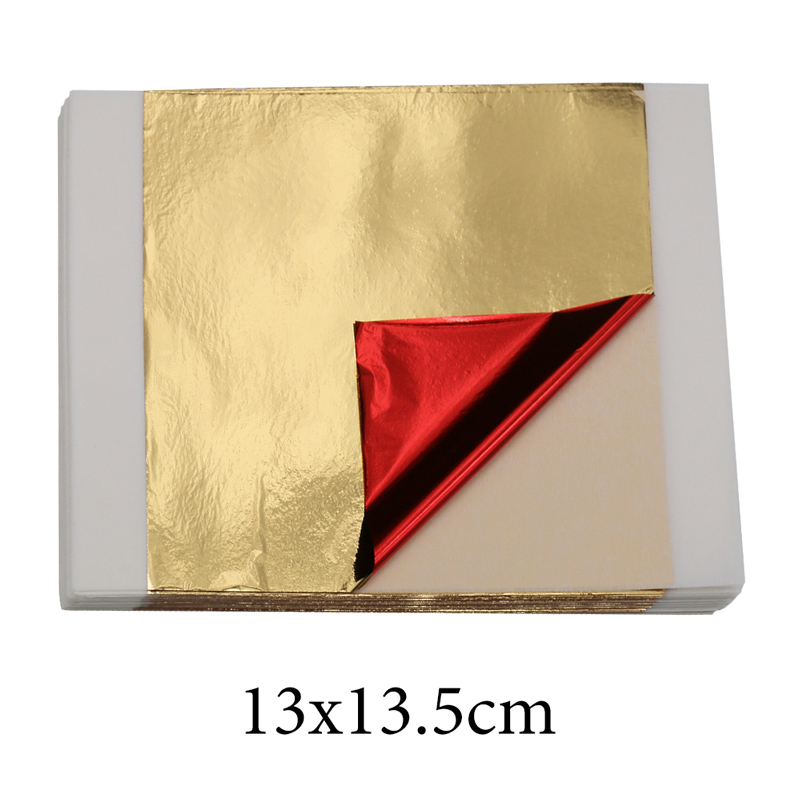 Resin Art For Anniversary Gift - 100 stuks imitatie gouden bladfolie 14cm