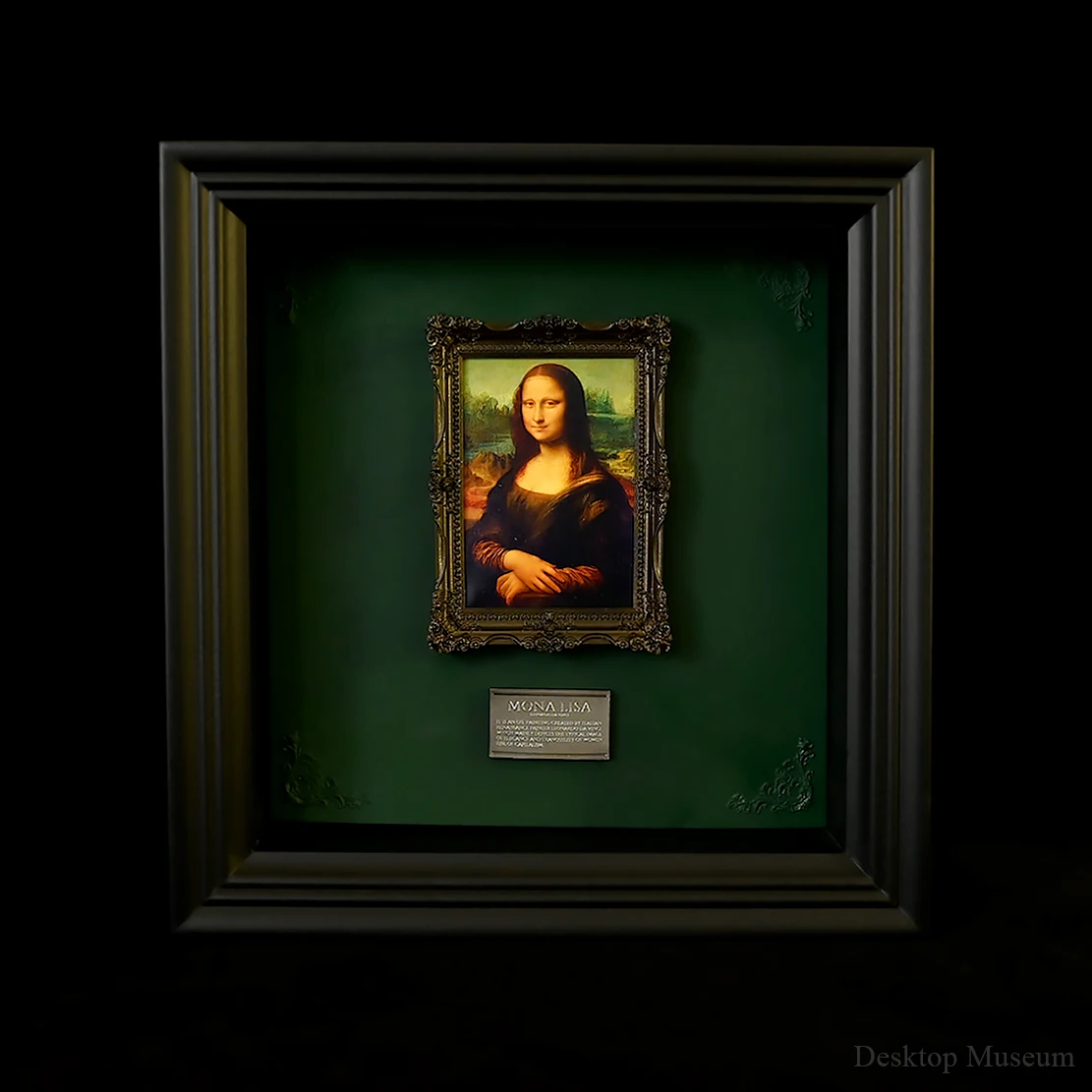 Resin Art Frame - Desktop decoratief harsbeeldje - Louvre Art