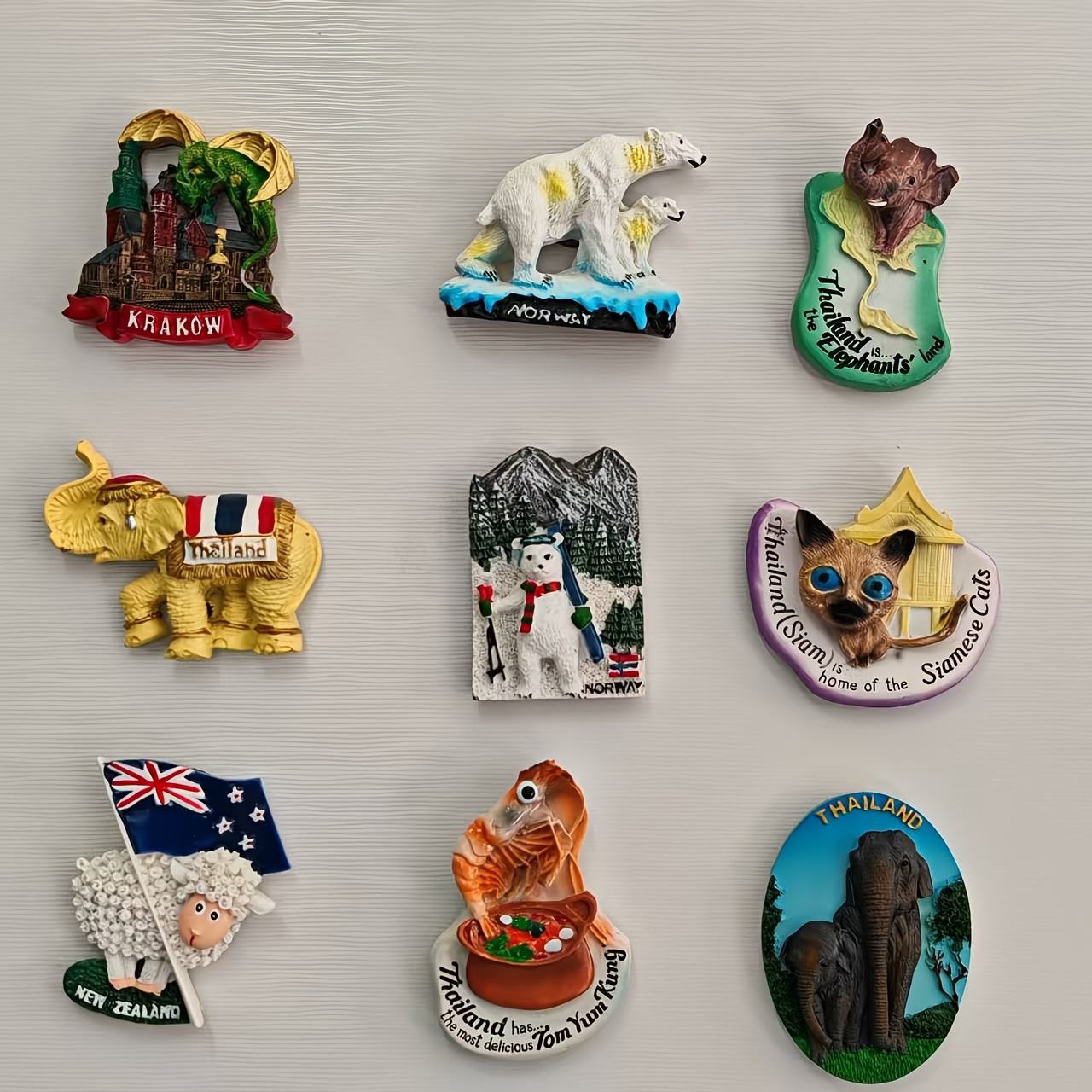 Resin Art New Zealand - 1pc handgemaakte 3d hars kunst koelkastmagneten,