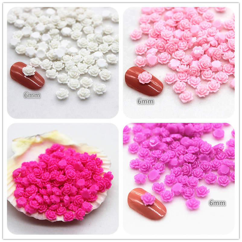 Resin Art Of Rose - 100 Pcs 6 Mm Hars Mini