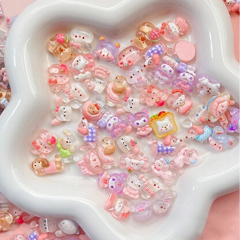 Resin Art Gift For Birthday - 10-100 stuks mini gladde transparante gemengde