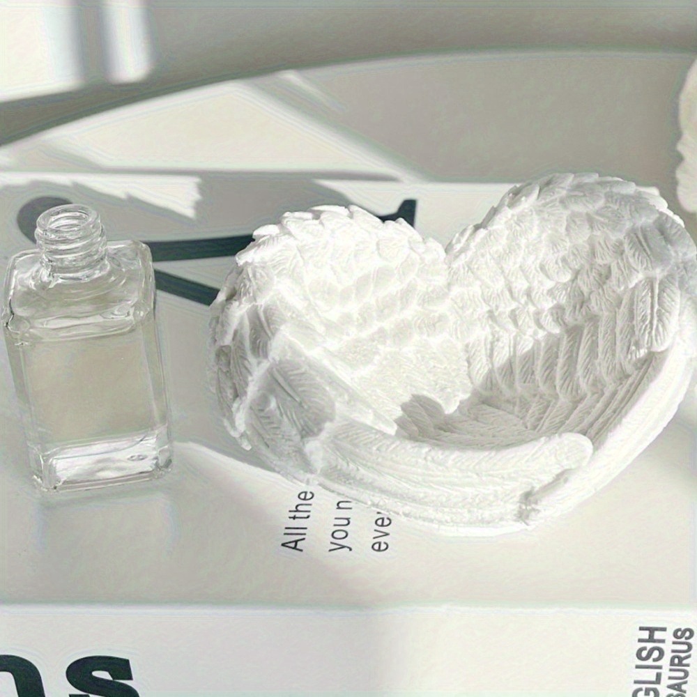 Resin Art Heart - 1pc Angel Wing Heart siliconen mal