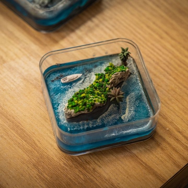 Handgemaakt microrand van de F - Resin Art Gift For Birthday recensie en prijs