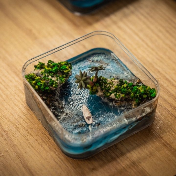 Handgemaakt microrand van de F - Resin Art Gift For Birthday recensie en prijs