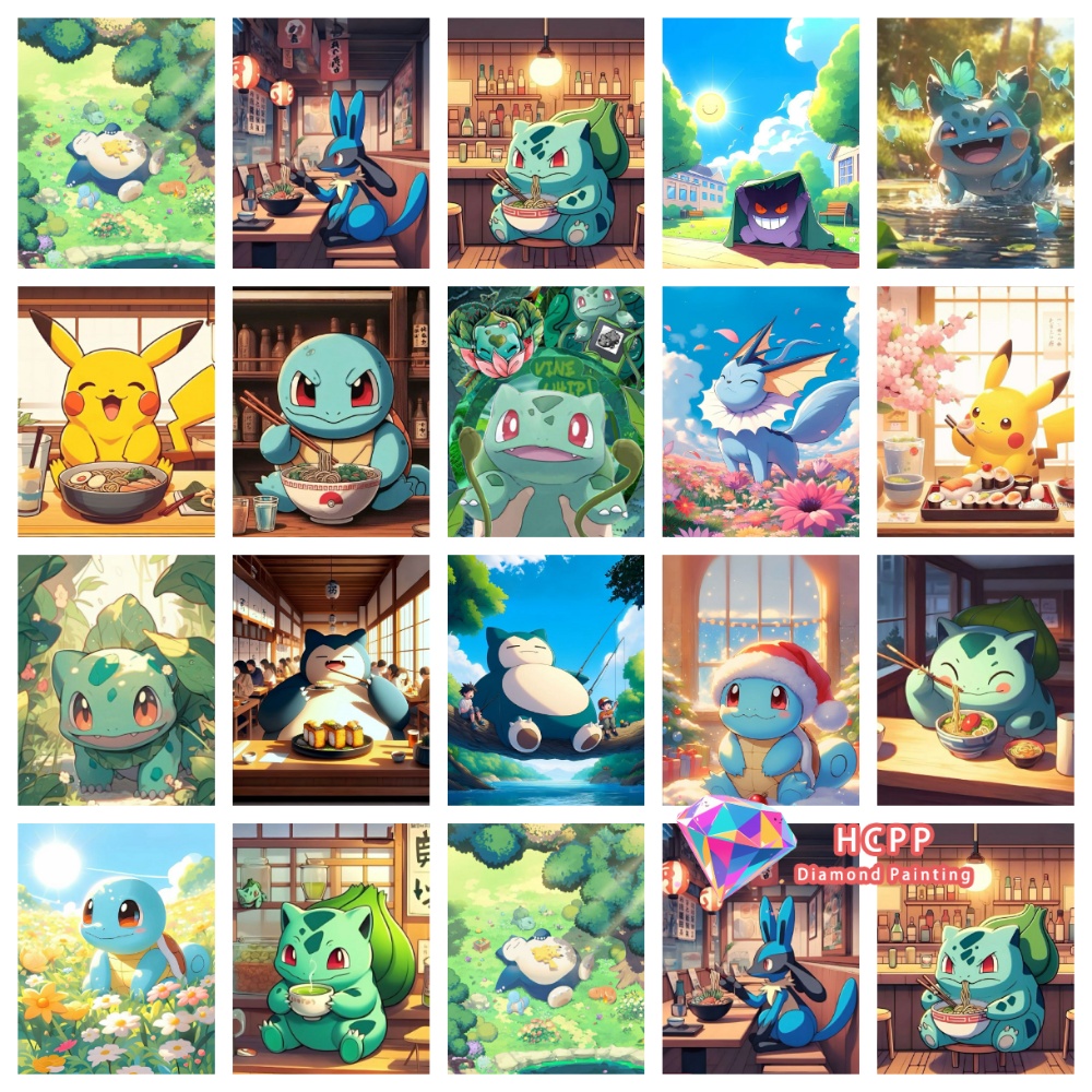 Pikachu Bulbasaur Squirtle Ani - Resin Art Anime recensie en prijs