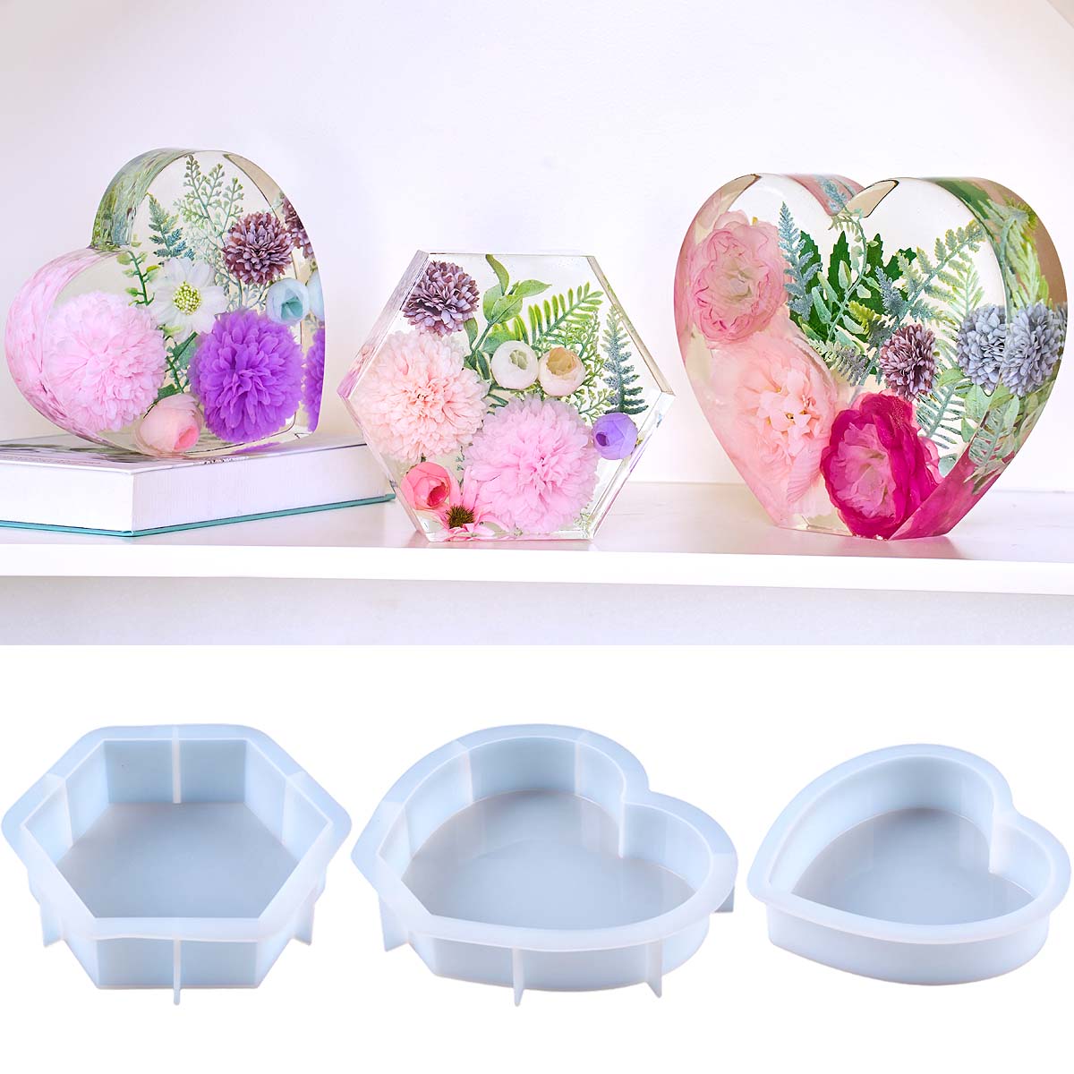 Grote liefde siliconen mal DIY - Resin Art Heart recensie en prijs