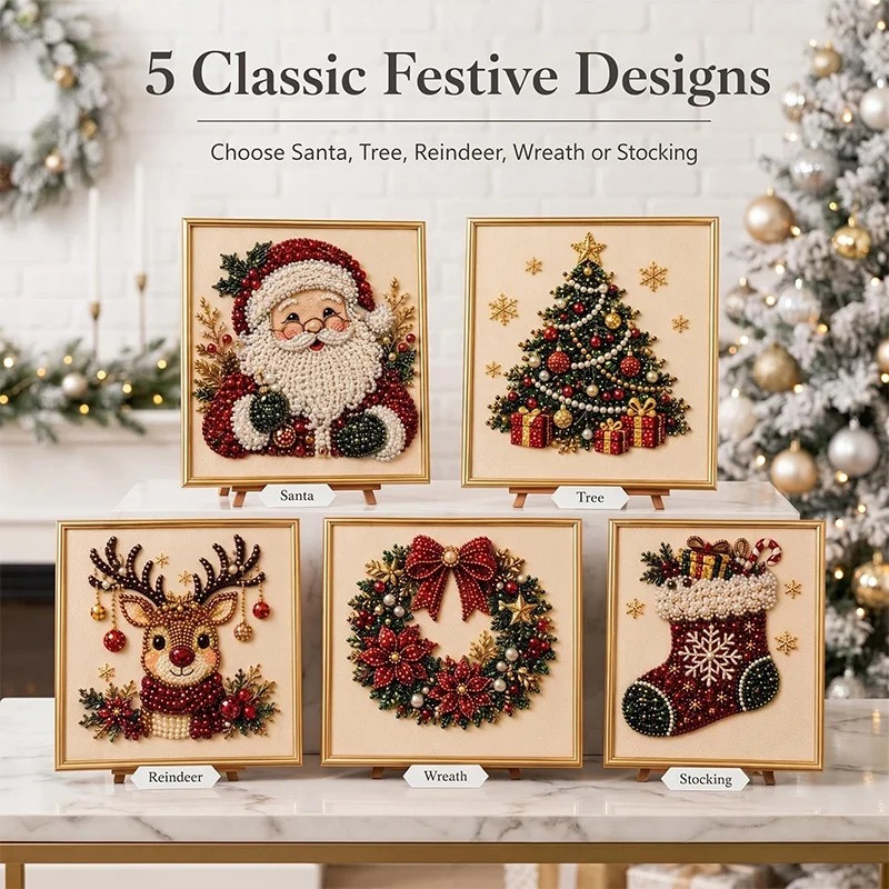 Kerst Parel Diamant Schilderku - Resin Art Frame recensie en prijs