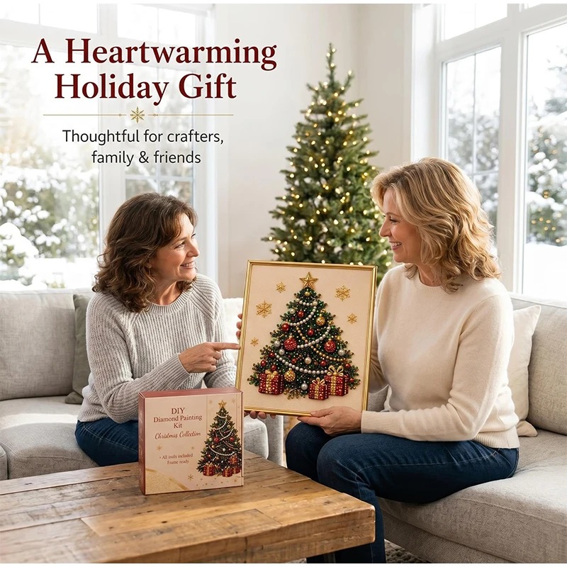 Kerst Parel Diamant Schilderku - Resin Art Frame recensie en prijs