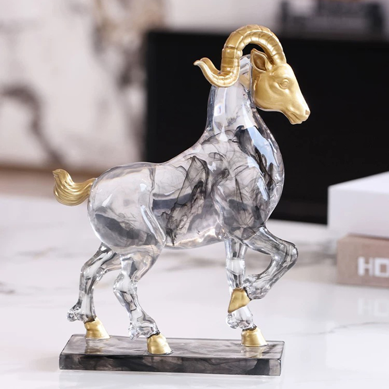 Schapenbeeldje, transparant ku - Resin Art Gift For Birthday recensie en prijs
