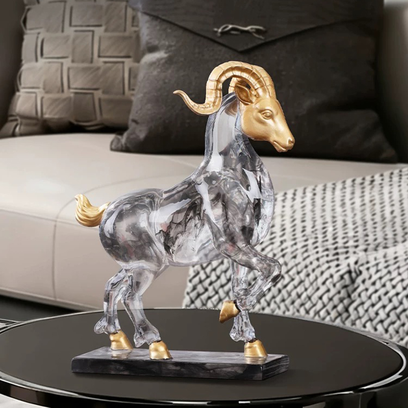 Schapenbeeldje, transparant ku - Resin Art Gift For Birthday recensie en prijs