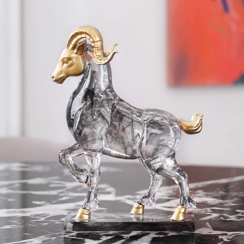 Schapenbeeldje, transparant ku - Resin Art Gift For Birthday recensie en prijs