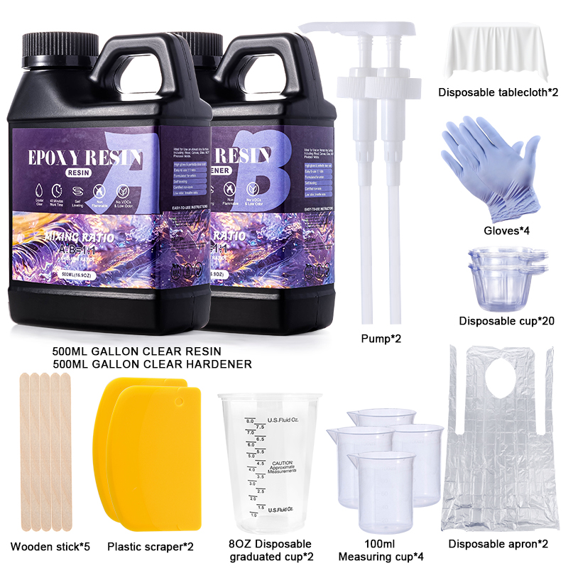 Epoxyhars Kit 1:1 Verhouding A - Resin Art Ratio recensie en prijs