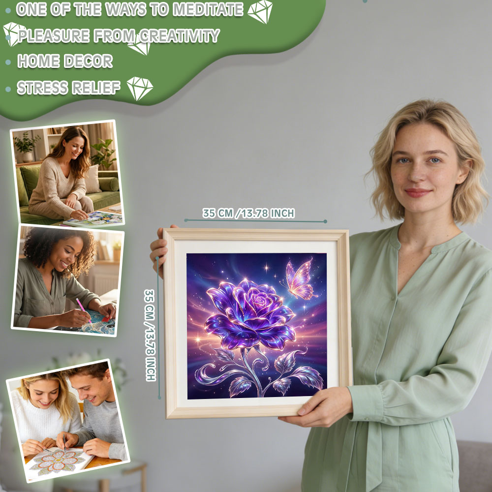 Huacan volledige vierkante ron - Resin Art Of Rose recensie en prijs