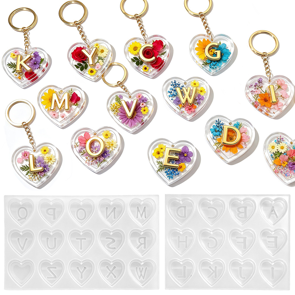 Complete set van 26 letters &  - Resin Art Heart recensie en prijs