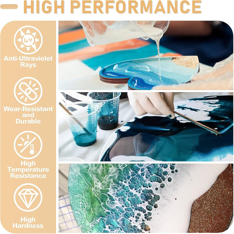 Kristalheldere epoxyhars AB-li - Resin Art Ratio recensie en prijs