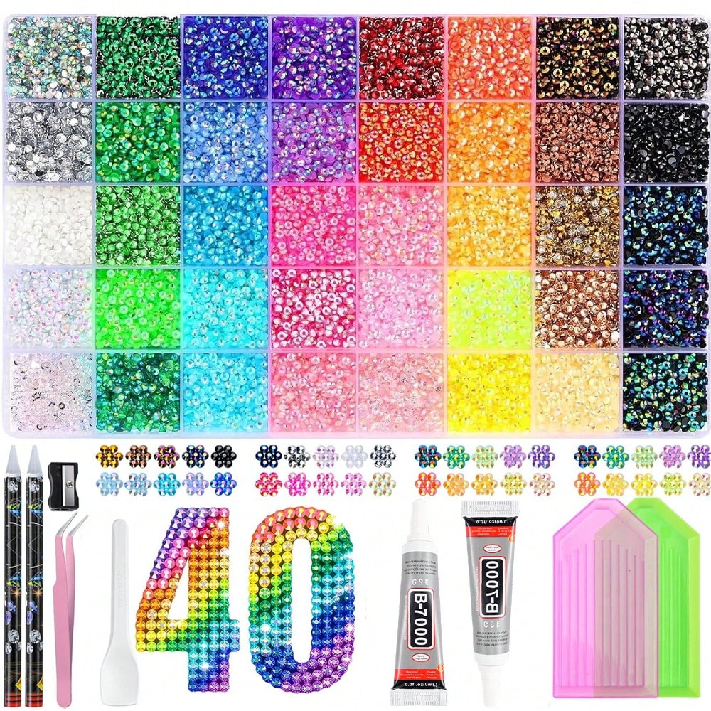 Bedazzling Kit 40 kleuren hars - Resin Art Gift For Birthday recensie en prijs